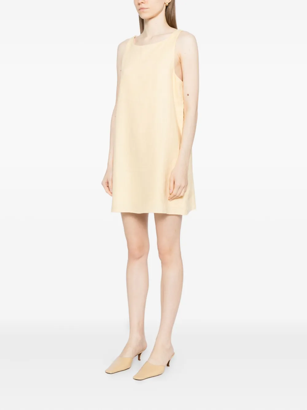 Reformation Balia Linen Dress In White