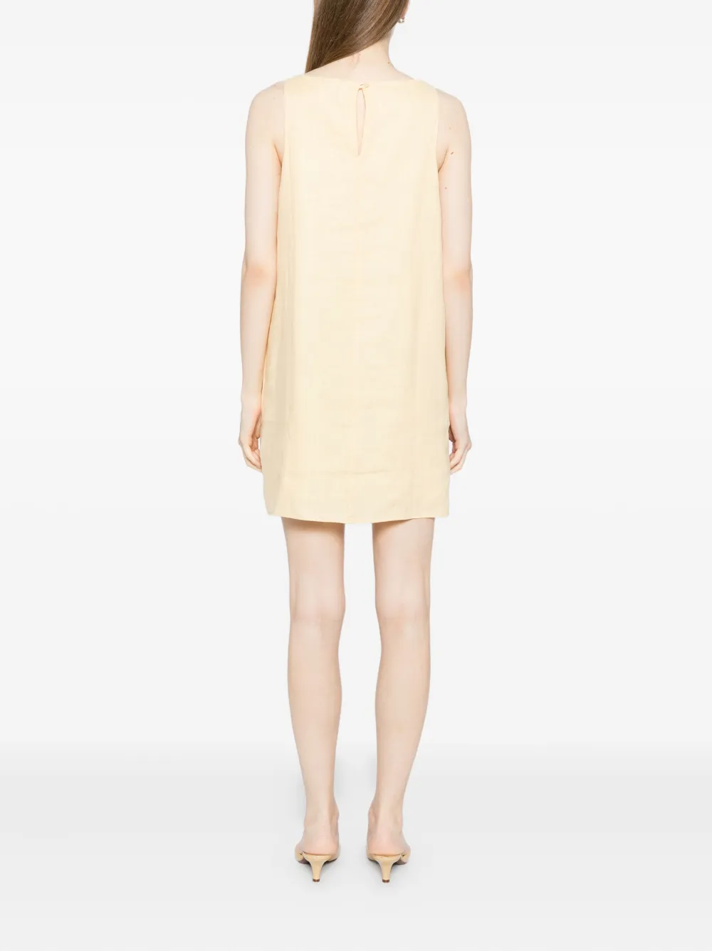 Reformation Balia Linen Dress In White
