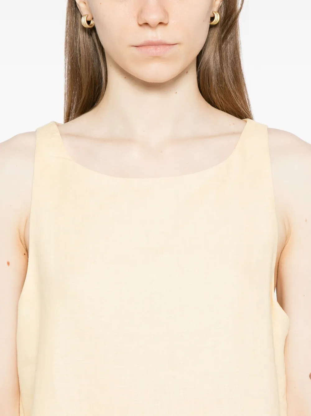 Reformation Balia Linen Dress In White