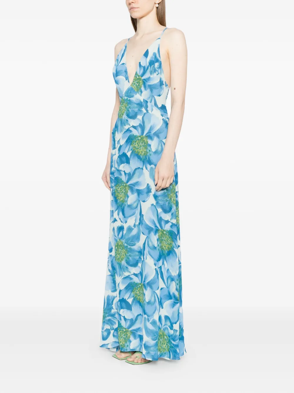 Reformation Zani jurk Blauw