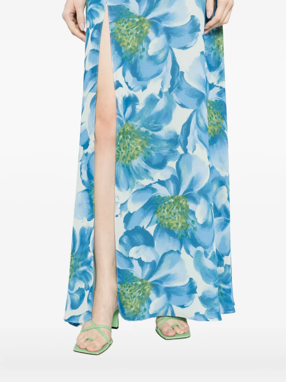 Reformation Zani jurk Blauw