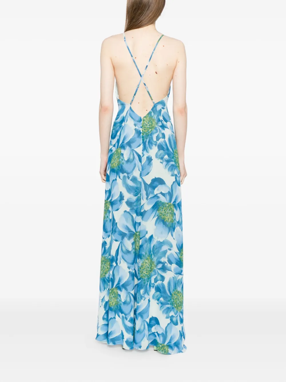 Reformation Zani jurk Blauw