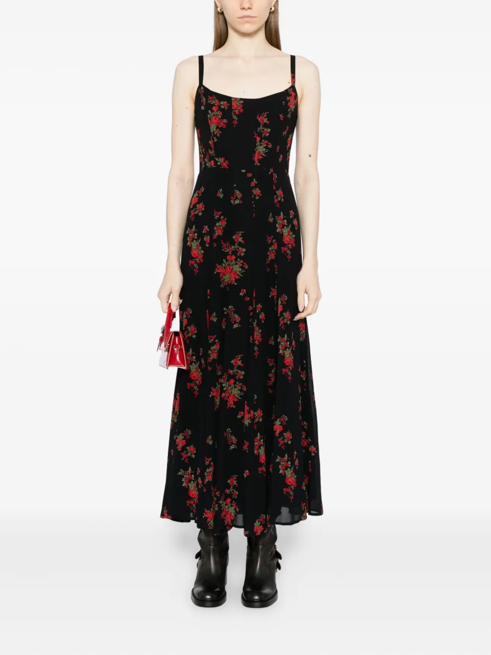 Reformation Eridania jurk - Zwart