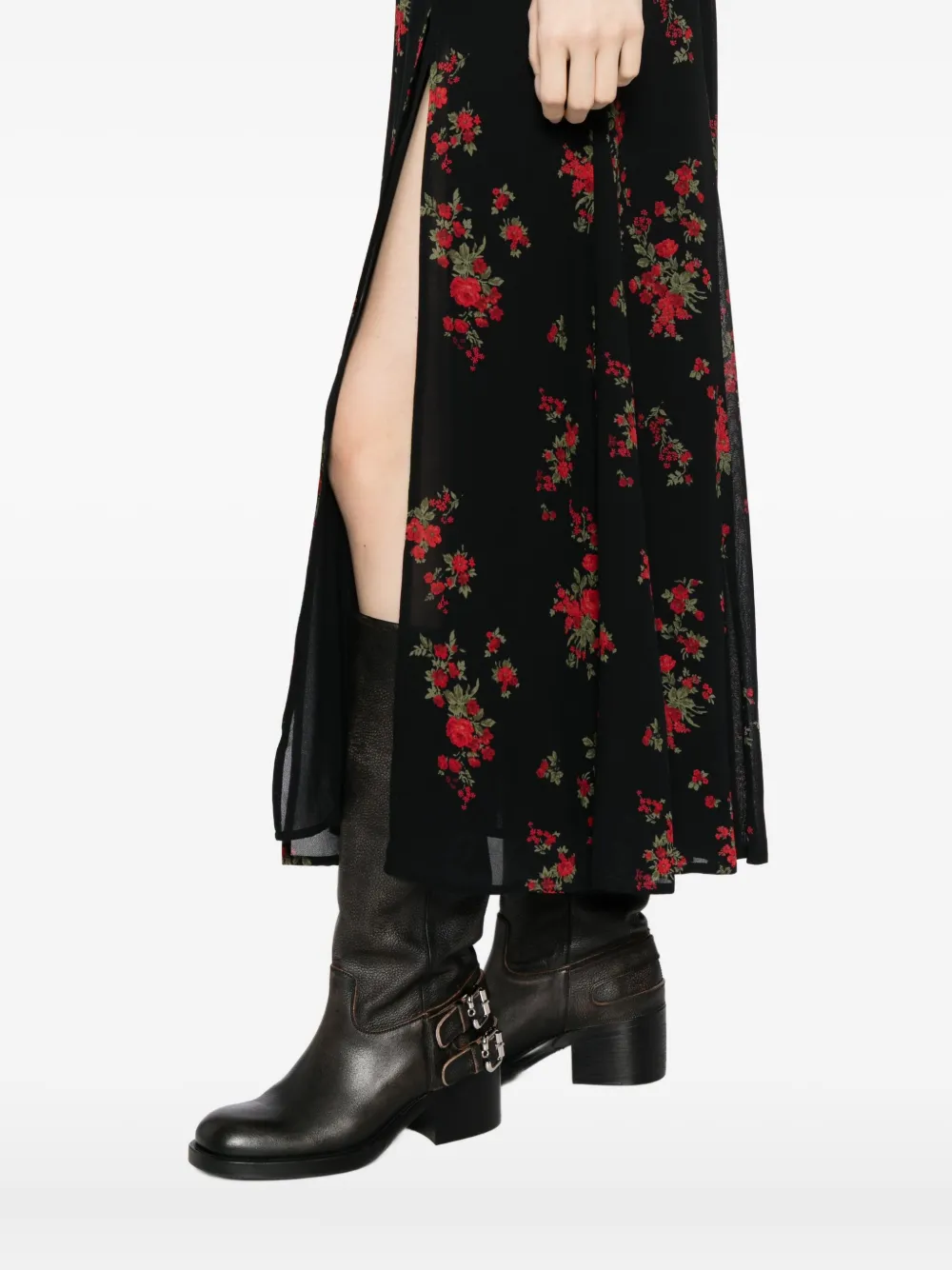 Reformation Eridania jurk Zwart