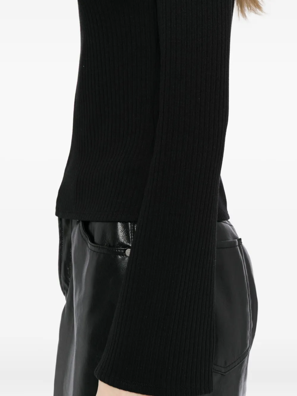 Reformation Miller Knit Top In Black