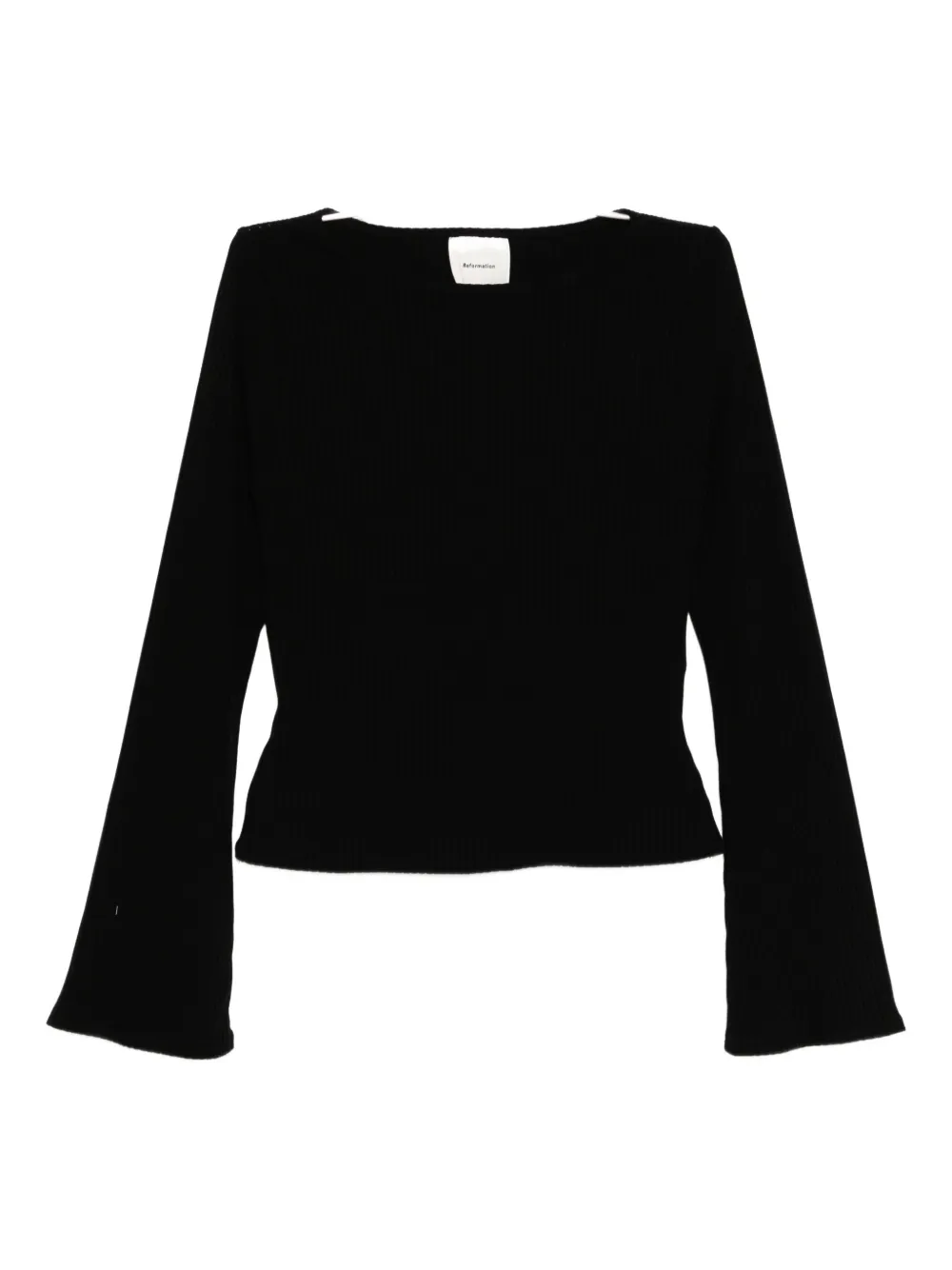 Reformation Miller Knit Top In Black