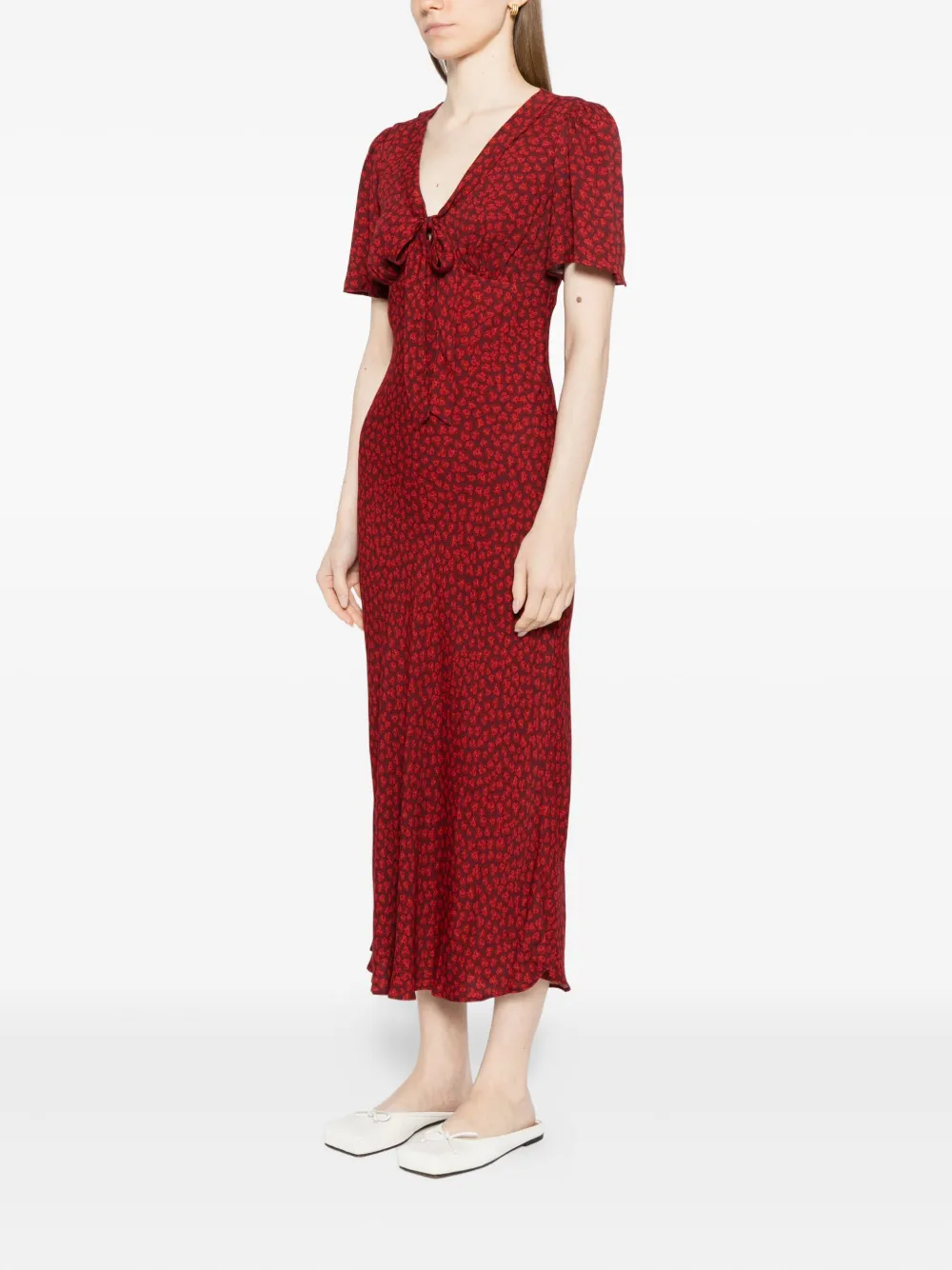 Reformation Tyra jurk Rood