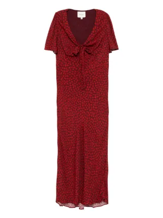 Reformation Tyra Dress | Red | FARFETCH