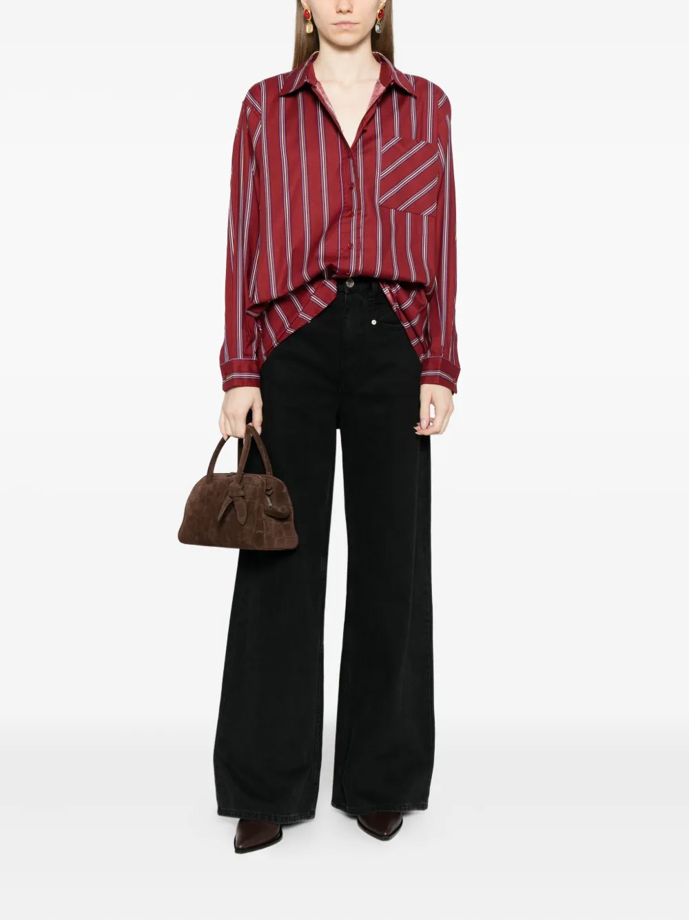 Reformation Eli blouse - Rood