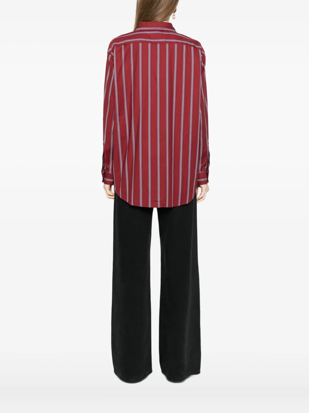 Reformation Eli Shirt In Brown