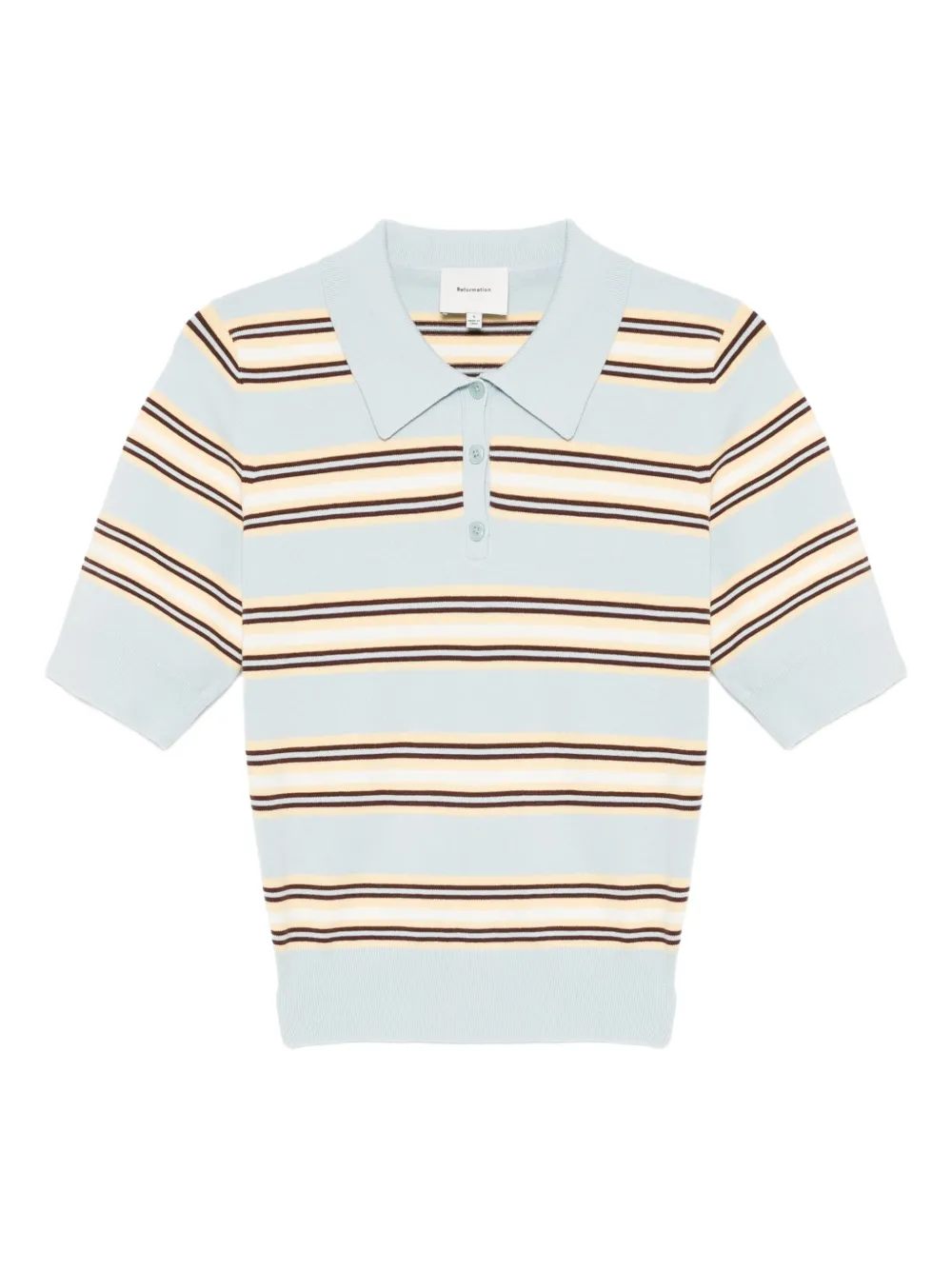Reformation playera tipo polo Campbell | azul | Image 1