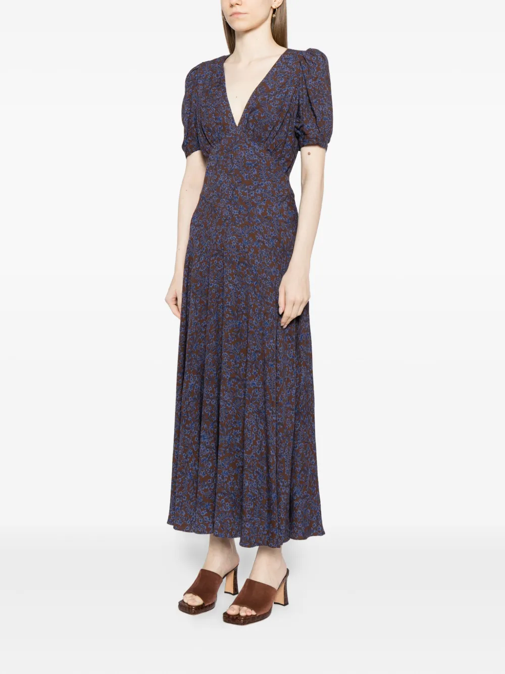 Reformation Naira jurk Blauw