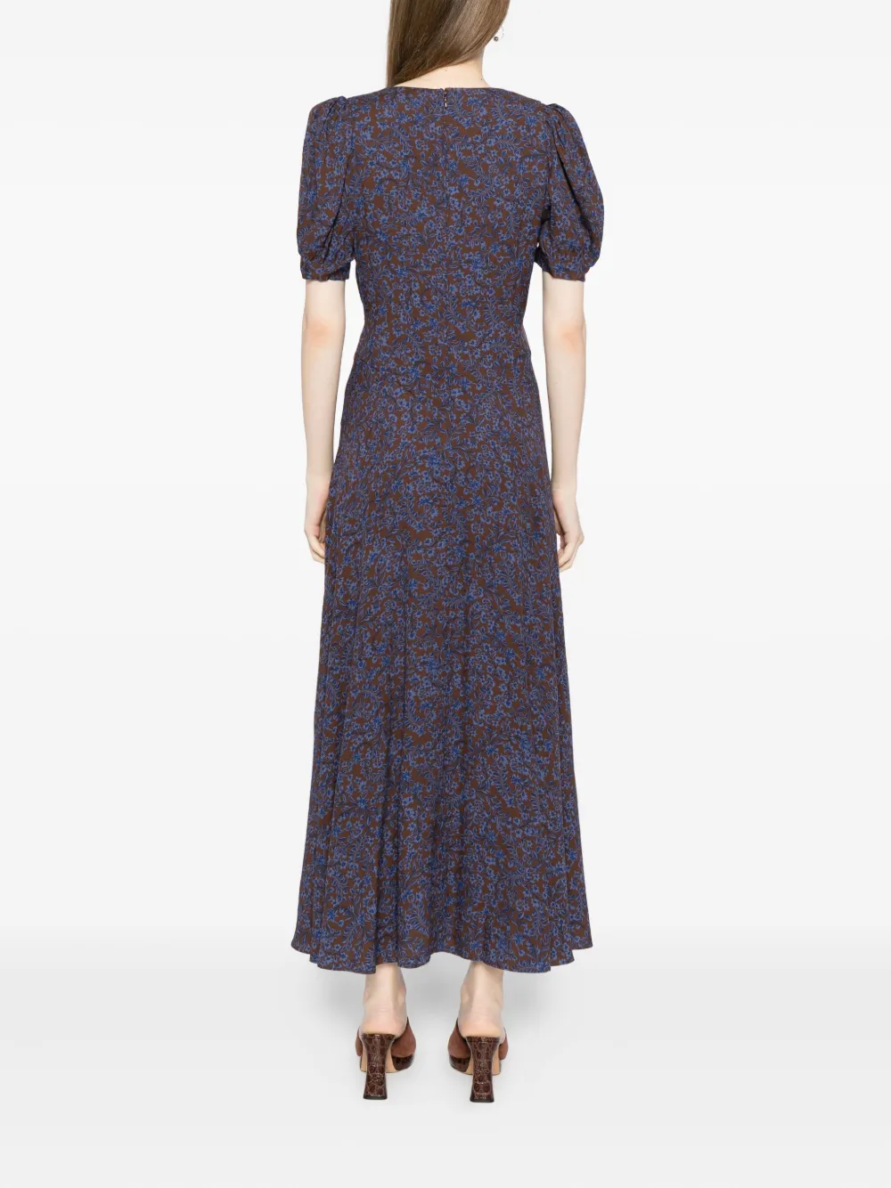 Reformation Naira jurk Blauw