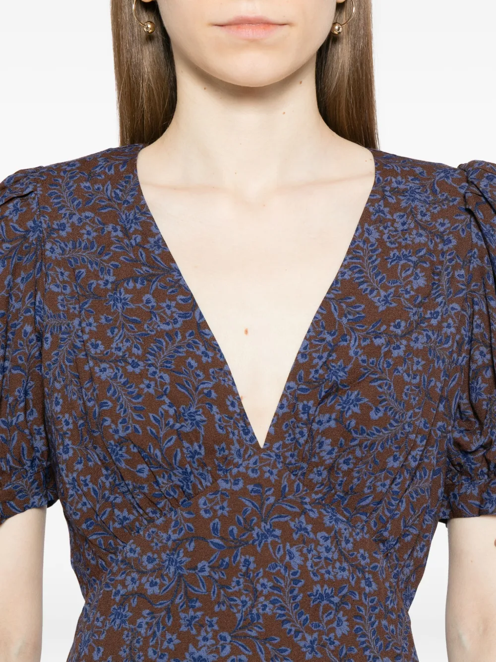 Reformation Naira jurk Blauw