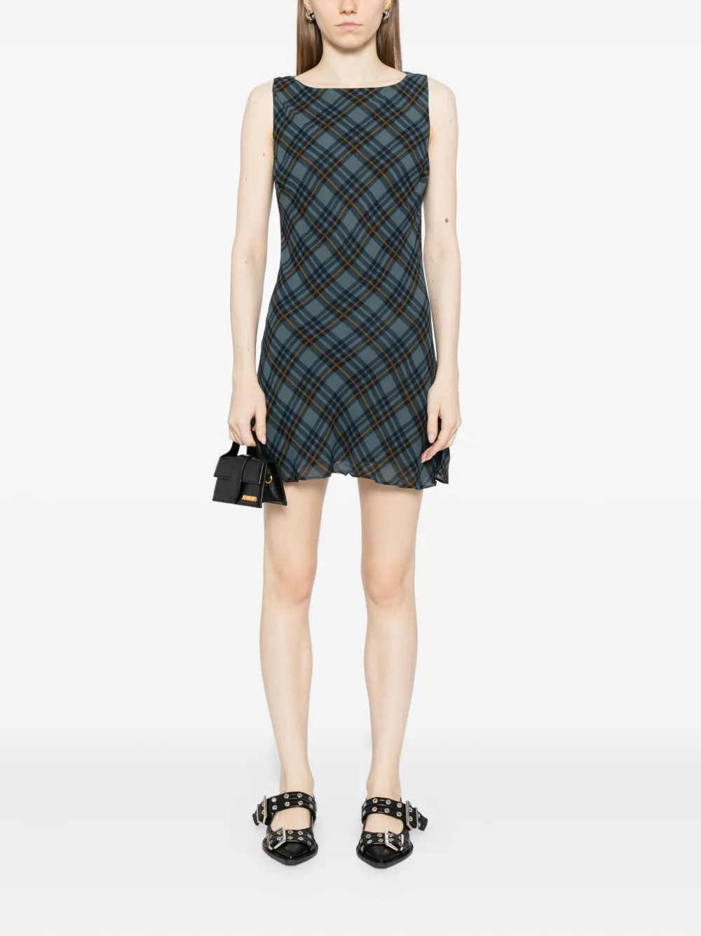 Reformation Dale Mini Dress In Blue