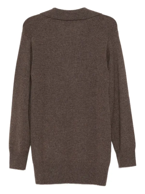 double layer knit dress Vertical knitwear dress S-M / Dust Pink