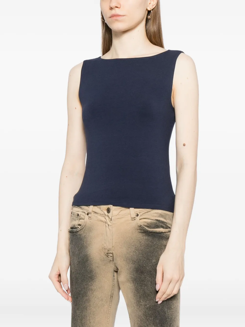 Reformation Dusk gebreide top Blauw