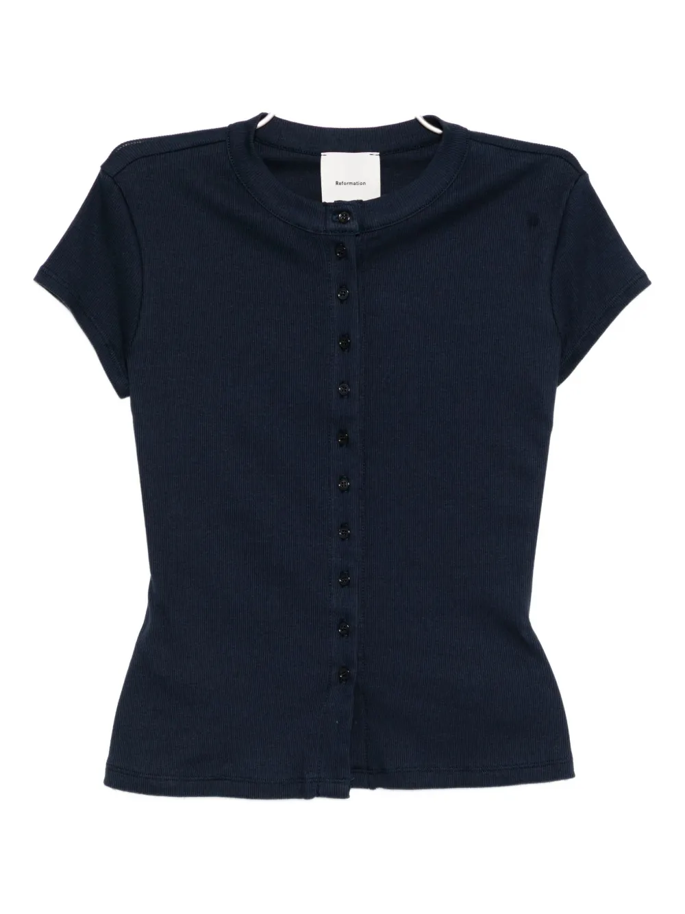 Reformation Raelynn Knit Top In Blue