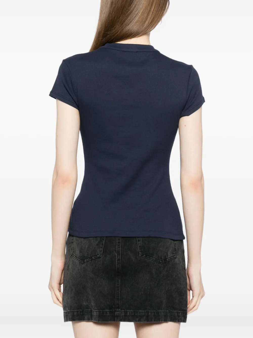 Reformation Raelynn Knit Top In Blue