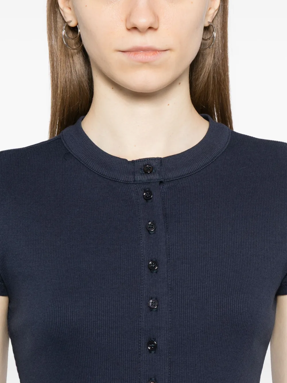 Reformation Raelynn Knit Top In Blue
