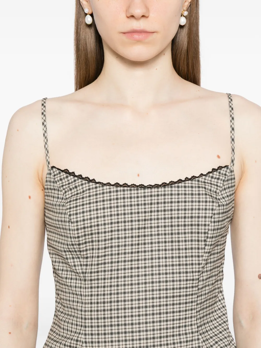 Reformation Genevieve top Beige