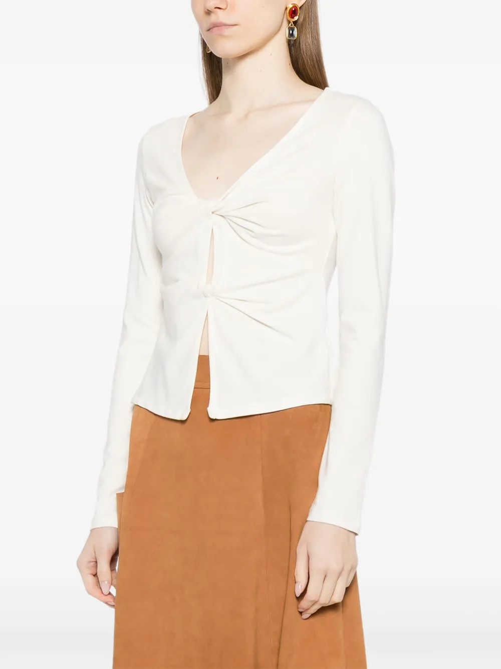 Reformation Silas top Beige