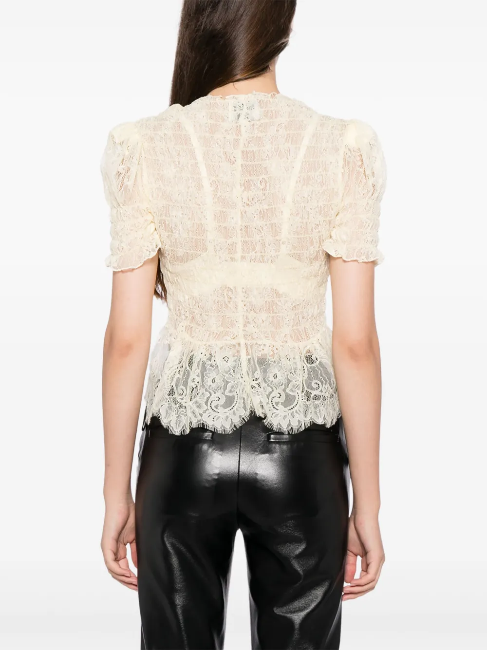 Reformation Aggie top Geel