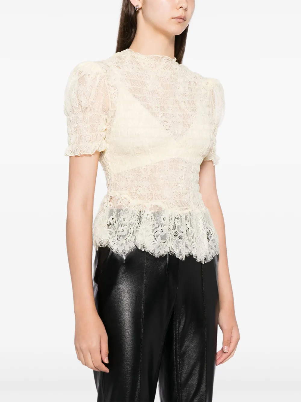 Reformation Aggie top Geel