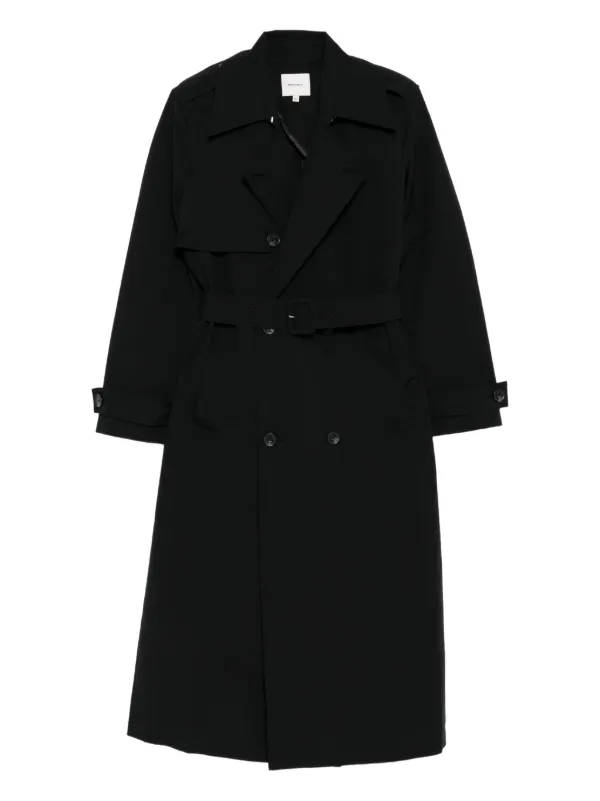 Reformation Matteo Trench Coat | Black | FARFETCH