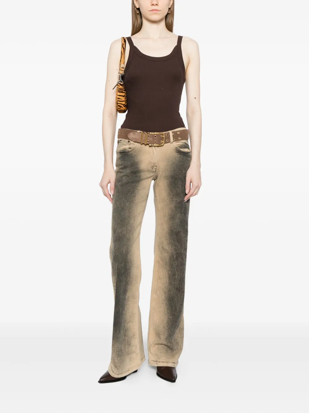 Reformation Calie Tank Top In Brown