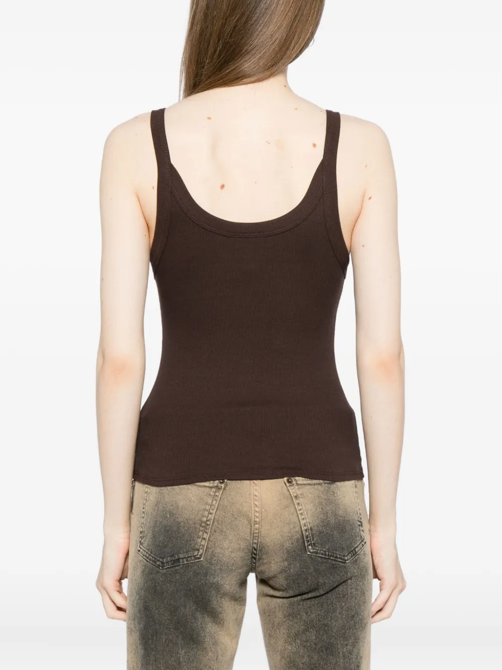 Reformation Calie Tank Top In Brown