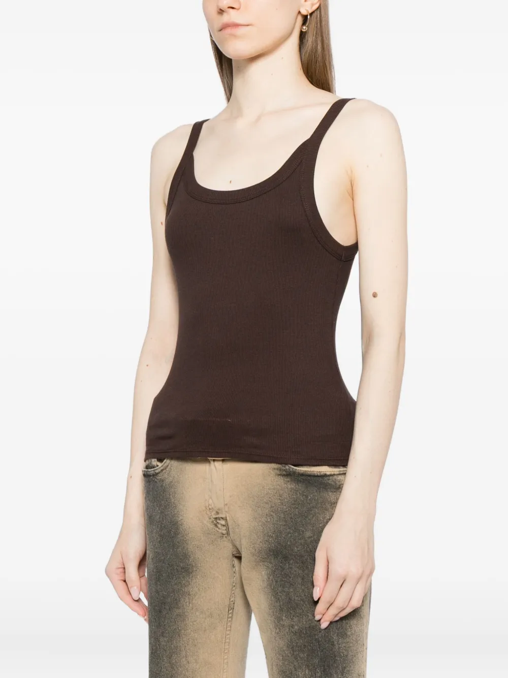 Reformation Calie Tank Top In Brown
