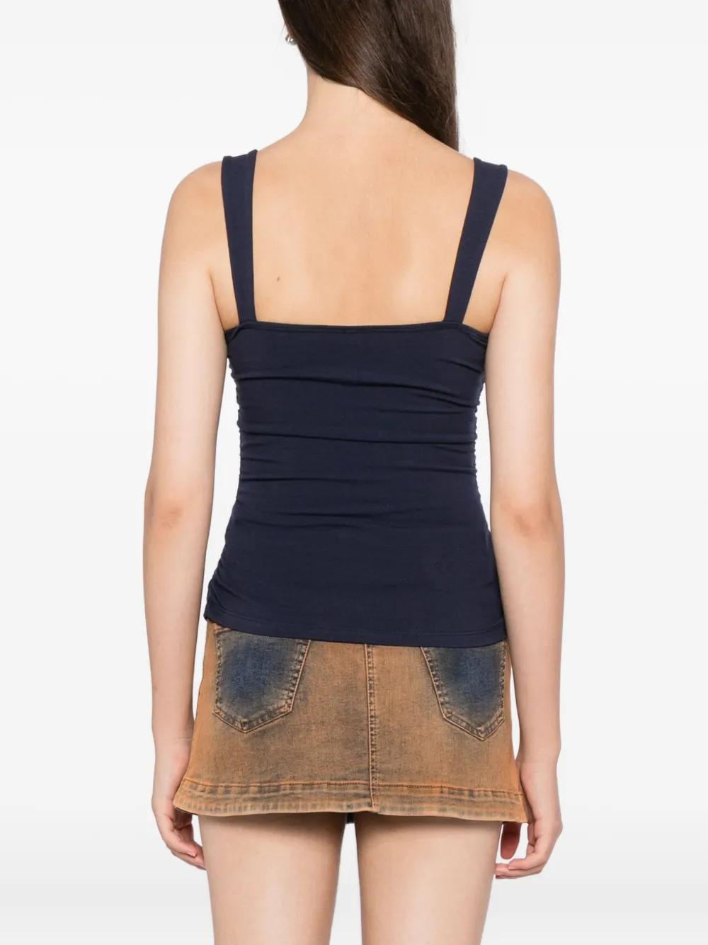 Reformation Trish Knit Top In Blue