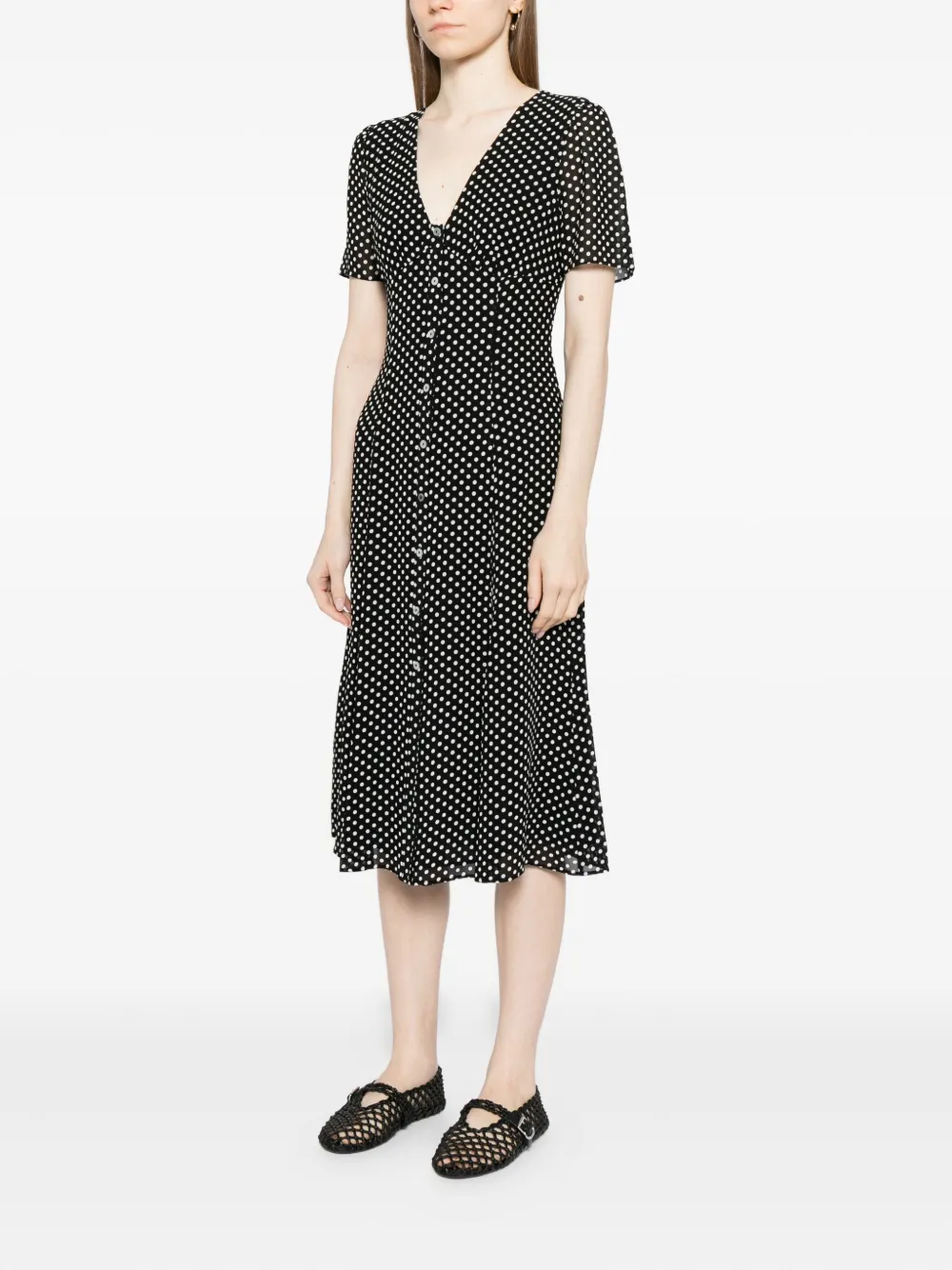 Reformation Lise Dress In Black