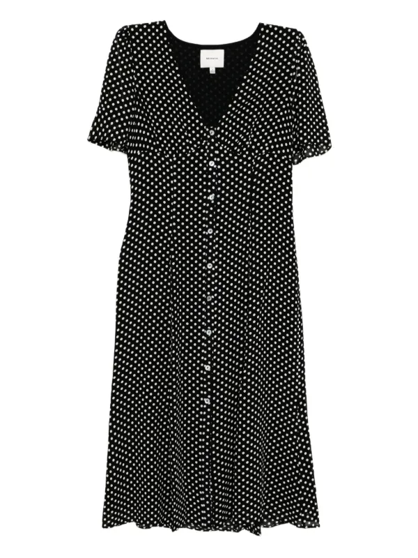 reformation black and white dress Reformation Womens Plaid Hattie Dress Black White 100% Linen Size 0 MIDI
