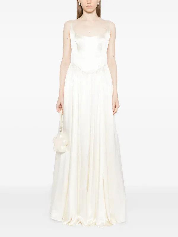 reformation silk wedding dress Liz Silk Dress
