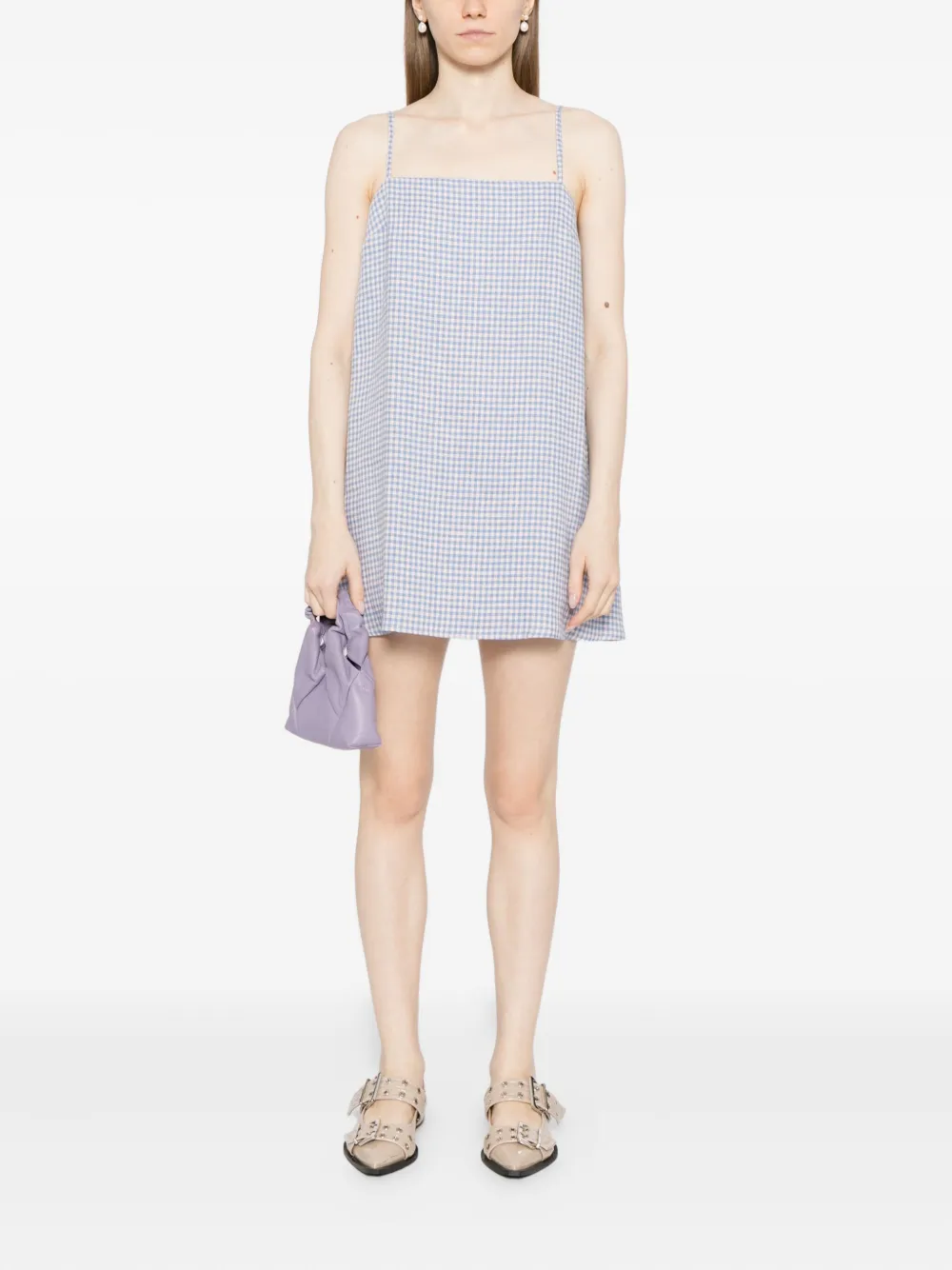 Reformation Aubree jurk - Blauw