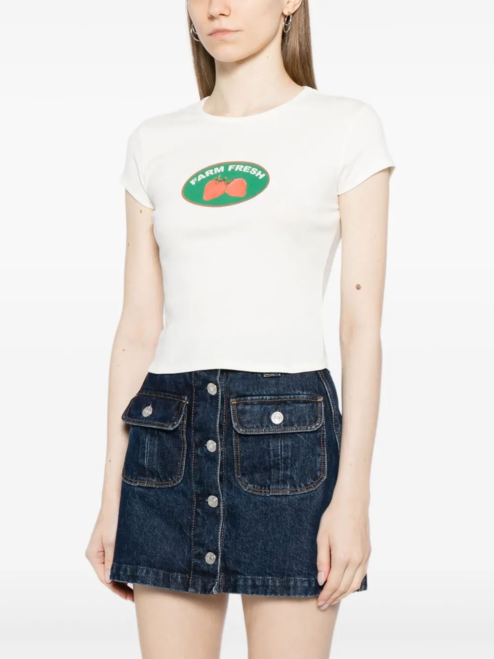 Reformation Muse T-shirt Wit