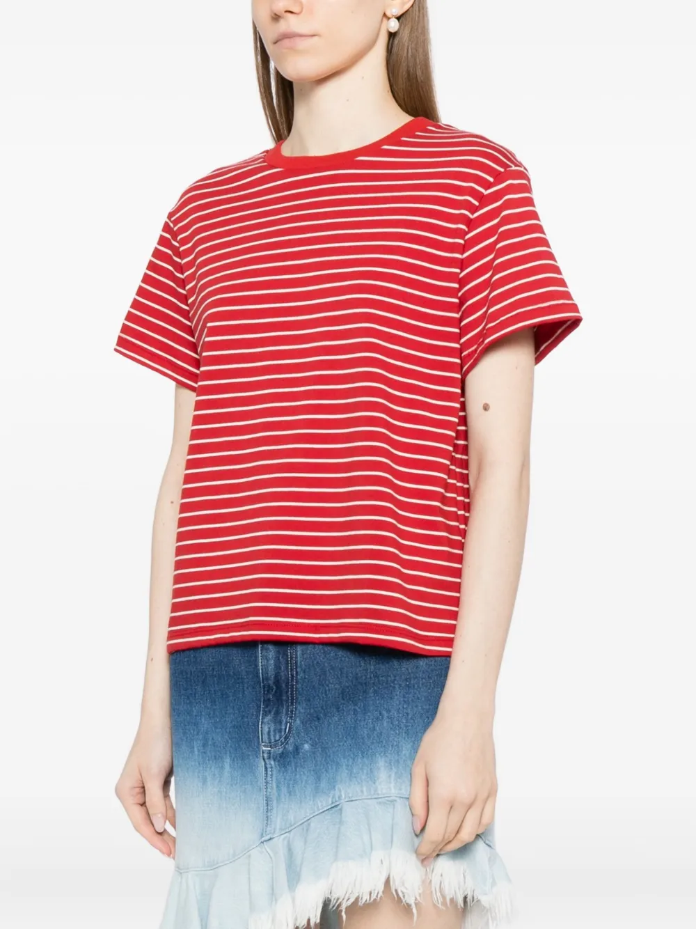 Reformation Rowan T-shirt Rood