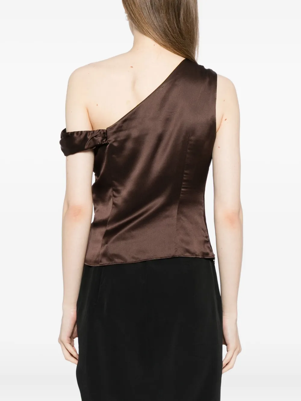 Reformation Hera Top In Brown