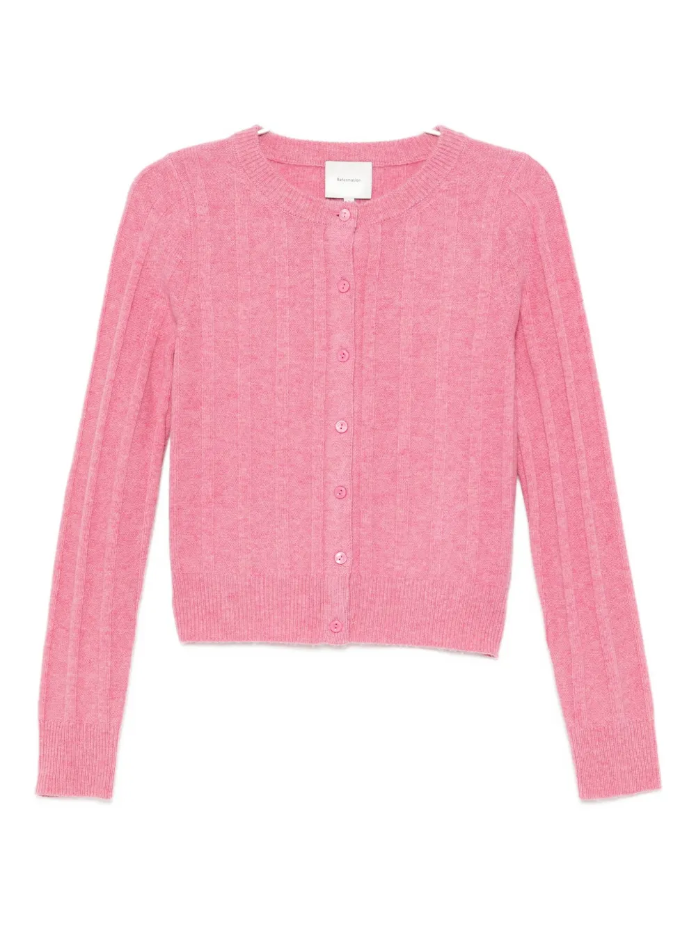 Reformation Hannah Cardigan In Pink