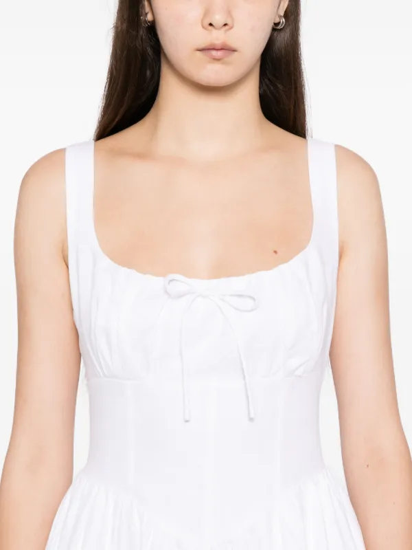 white linen shirt dress women LP White Sleeveless Linen Shirt Dress – YASYA MINOCHKINA main image 0