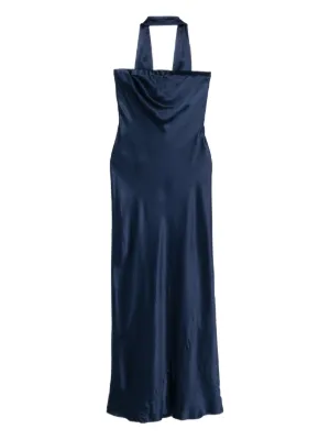 Reformation Pernille Dress | Blue | FARFETCH GE