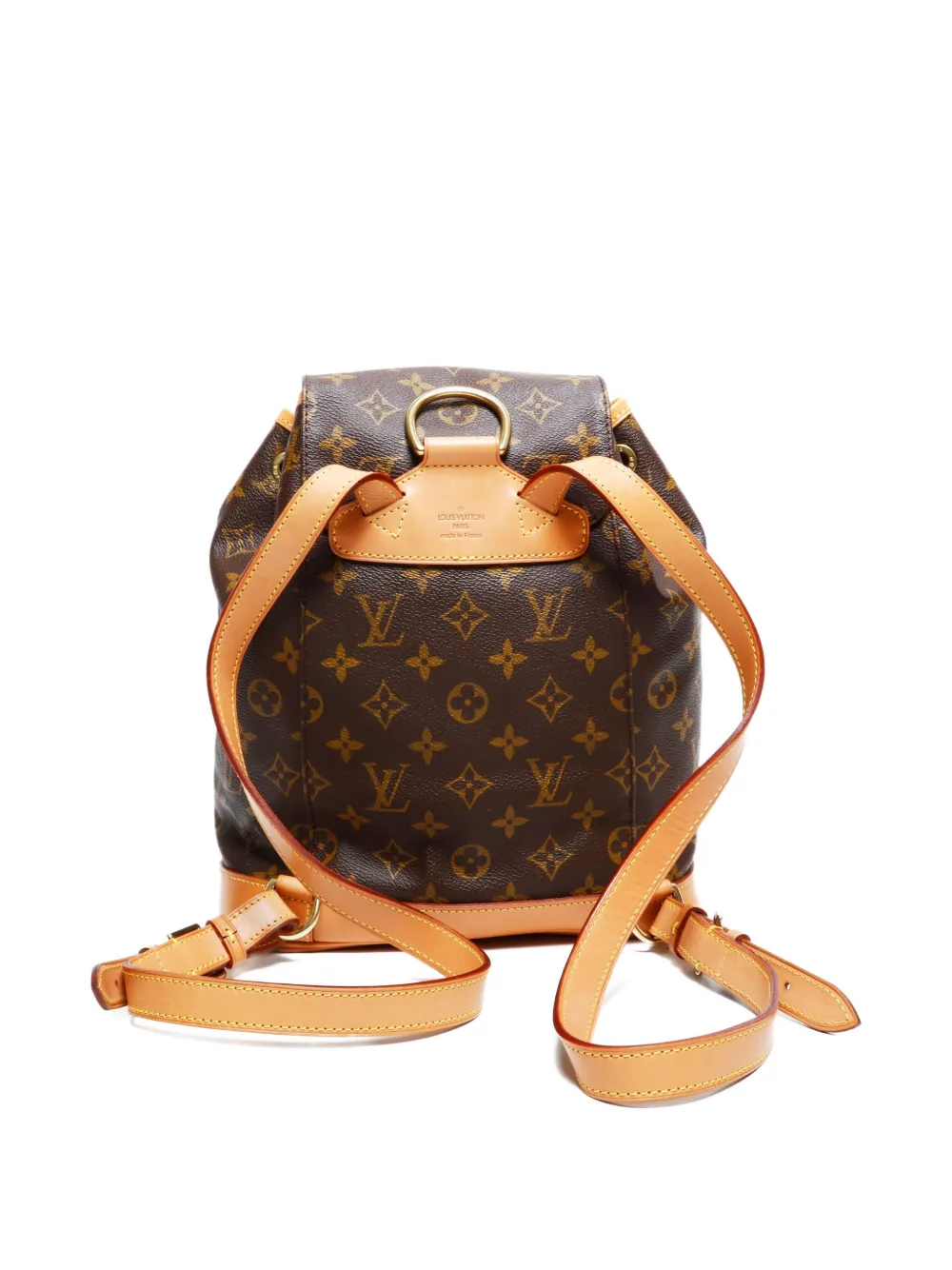 Pre-owned Louis Vuitton 1998 Montsouris Mm Backpack In Brown