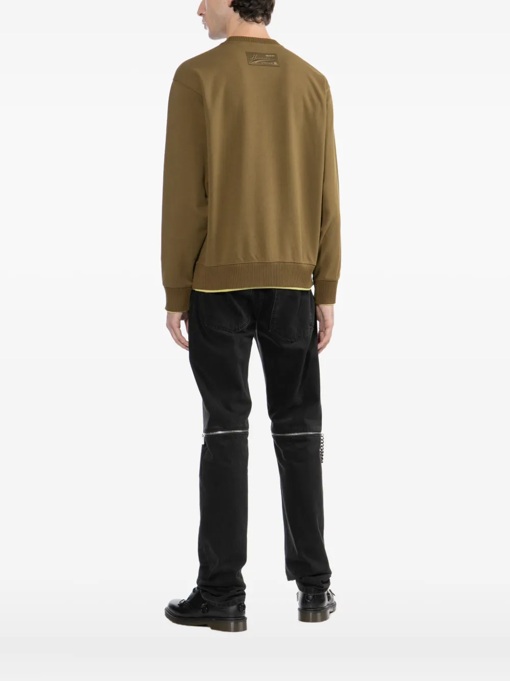 Aape By A Bathing Ape Logo-embossed Sweatshirt In Brown