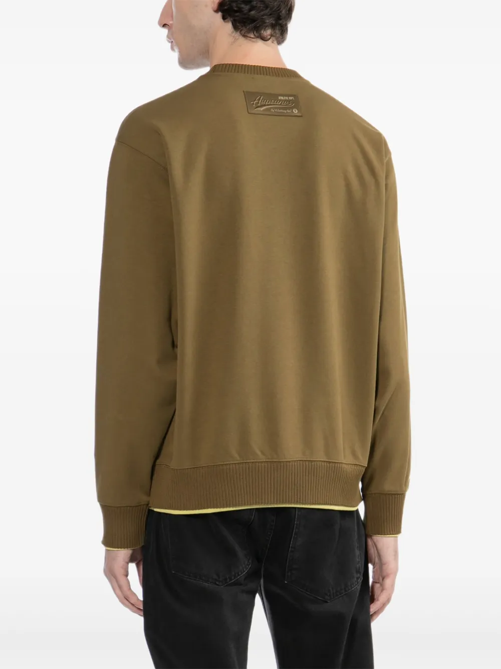 AAPE BY *A BATHING APE Sweater met logo-reliëf Bruin