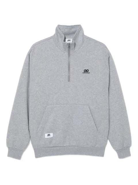 CHOCOOLATE logo zip-up sweatshirt