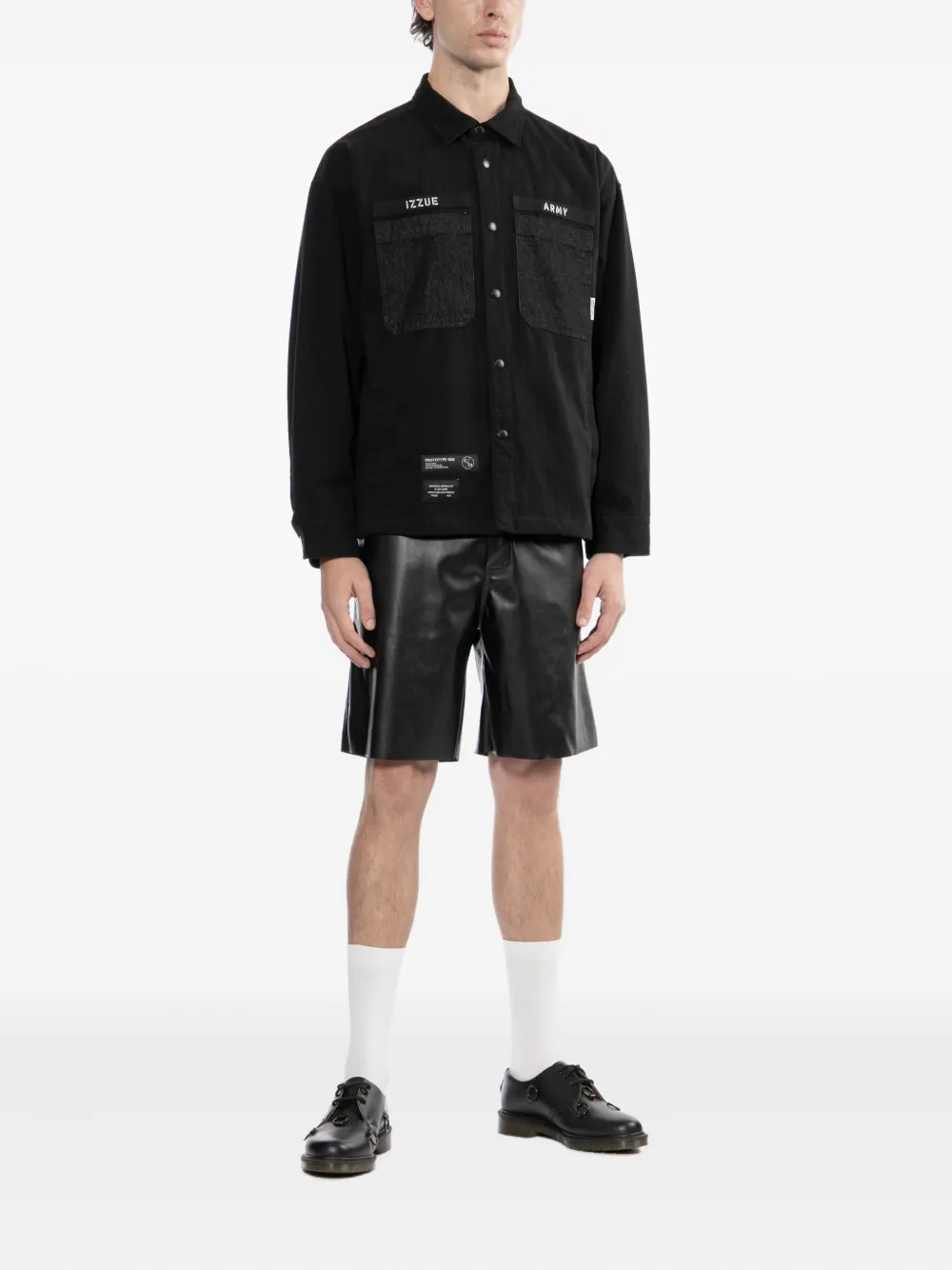 izzue Hemdjacke mit Logo-Patch | Hemdjacken | Image 2