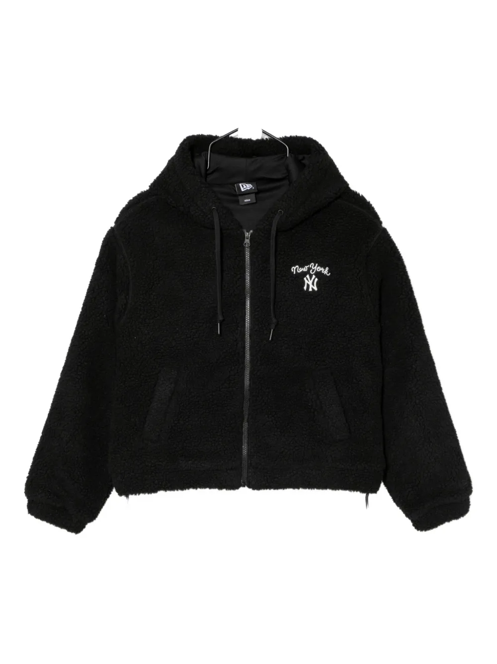 NEW ERA CAP logo fleece jacket | Black | Image 1