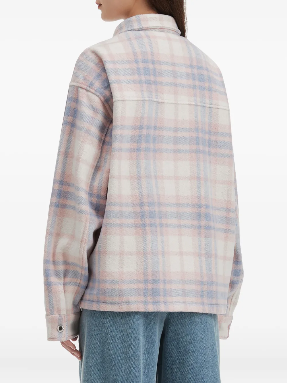 Chocoolate Check Pocket Shirt Jacket In Multi